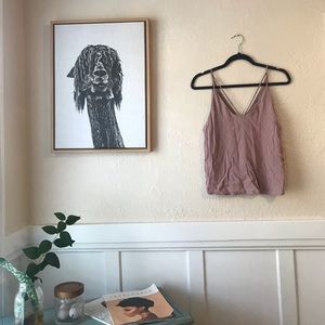 Blush chiffon tank top!